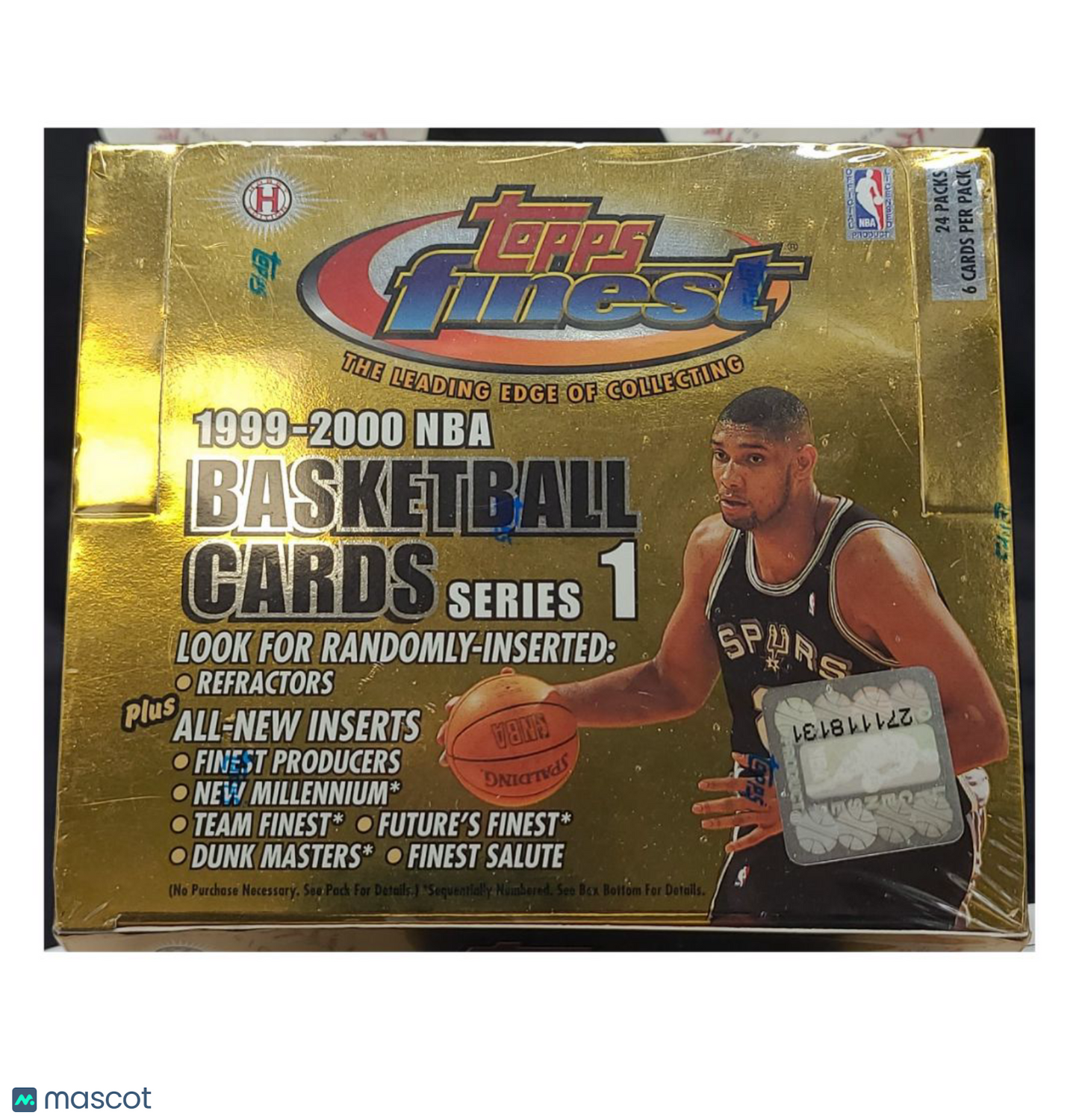1999/00 Topps Finest Series 1 Basketball Hobby Box