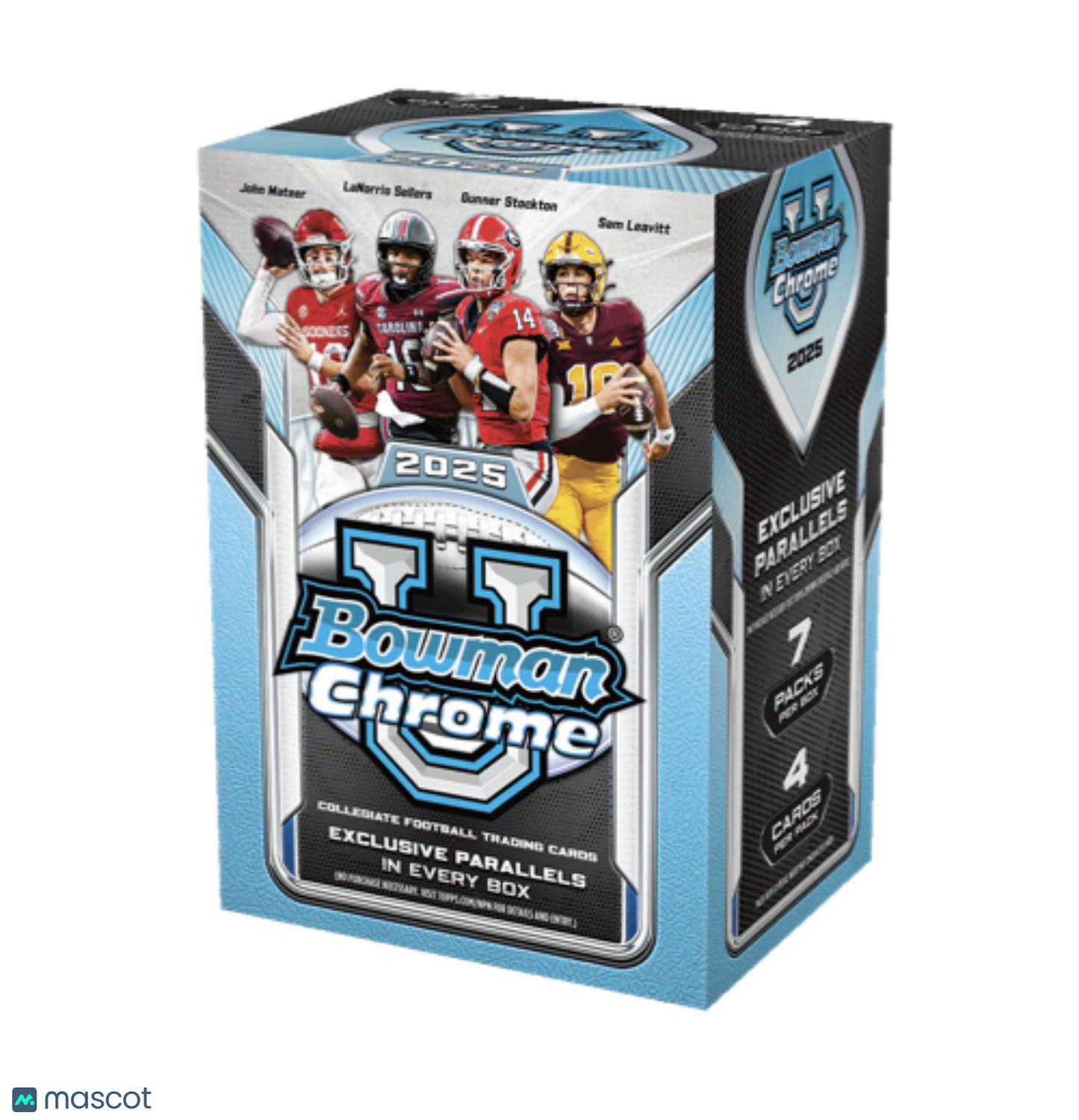 2025 Bowman Chrome University Football Blaster Box
