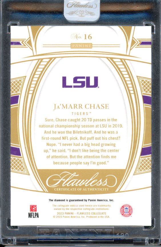 2023 Flawless Ja'Marr Chase Diamond Sealed /25