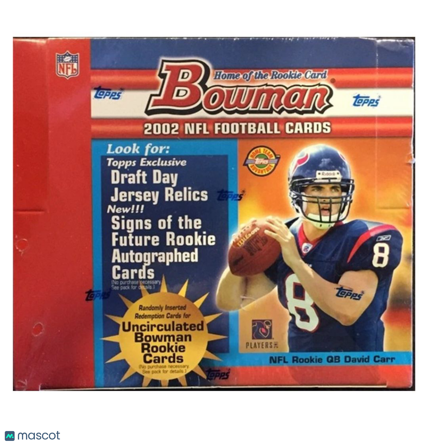 2002 Bowman HTA Football Jumbo Box