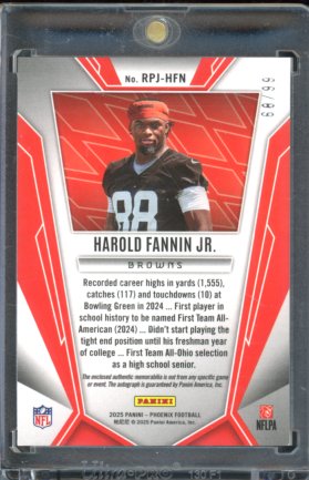 2025 Phoenix Harold Fannin Jr Rookie Patch Auto /99