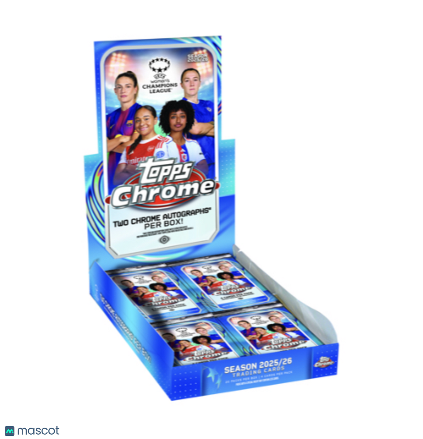 PRE ORDER 2025-26 Topps Chrome UEFA Womens Champ League Hobby Box