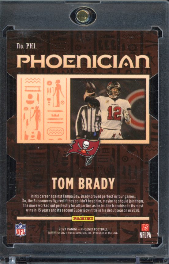 2021 Phoenix Tom Brady Pheonician Die Cut Case Hit