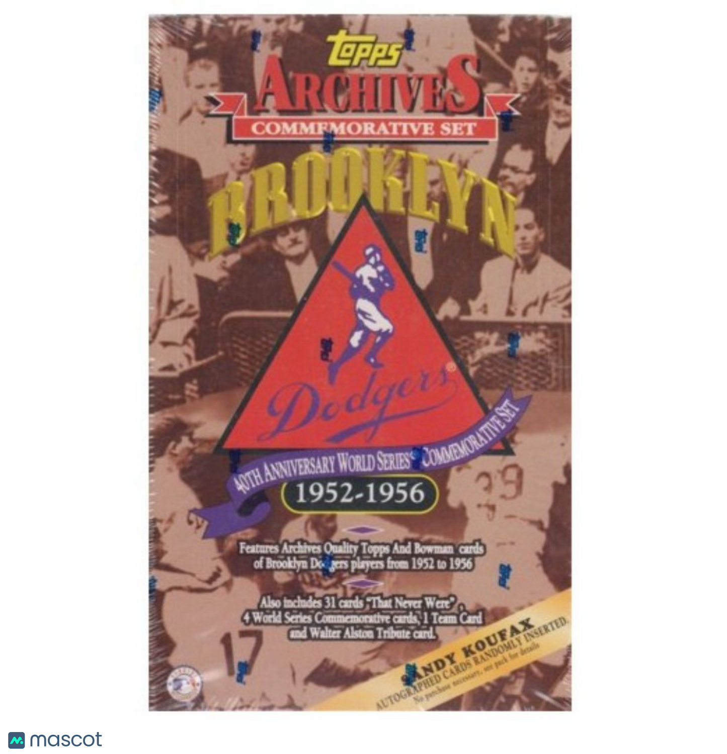 1995 Topps Archives Baseball Brooklyn Dodgers Edition Hobby Box