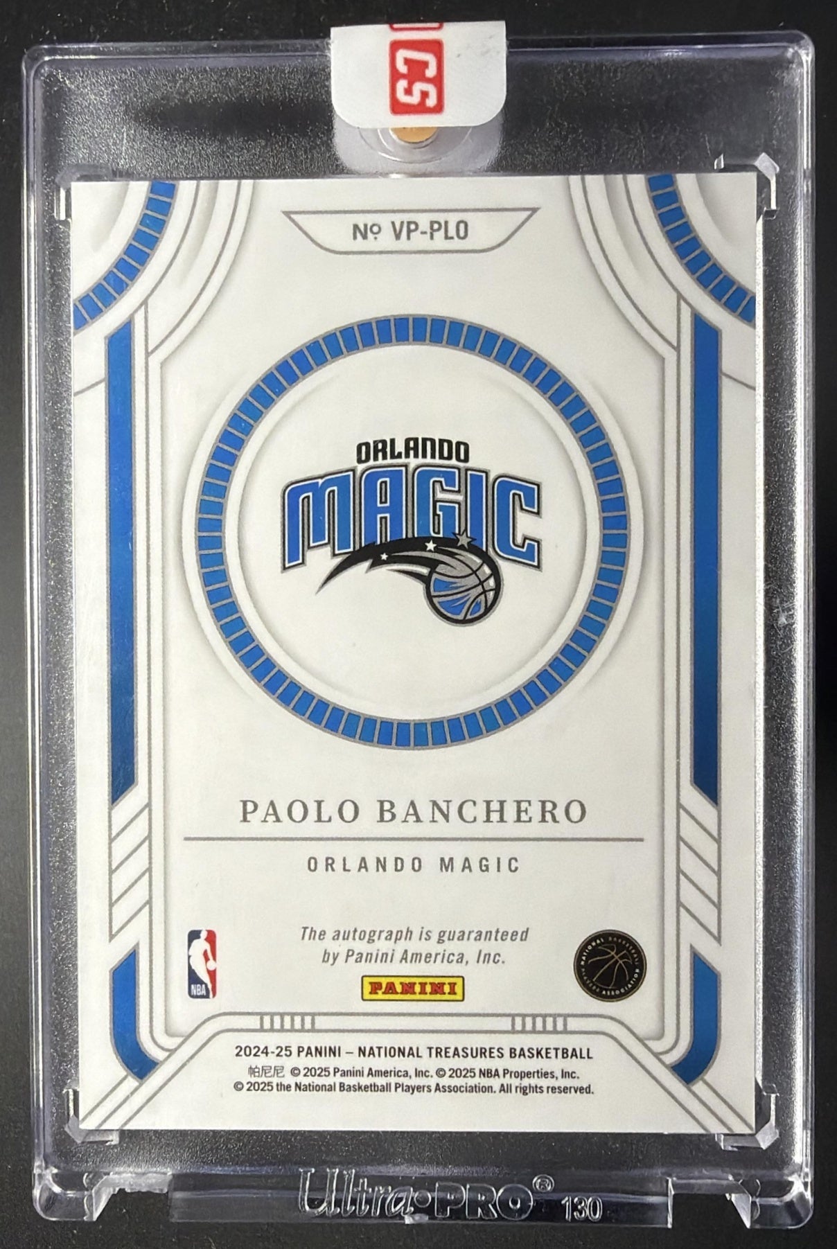 2024 Panini National Treasures Paolo Banchero #13 Viewpoint Signatures /49 Auto