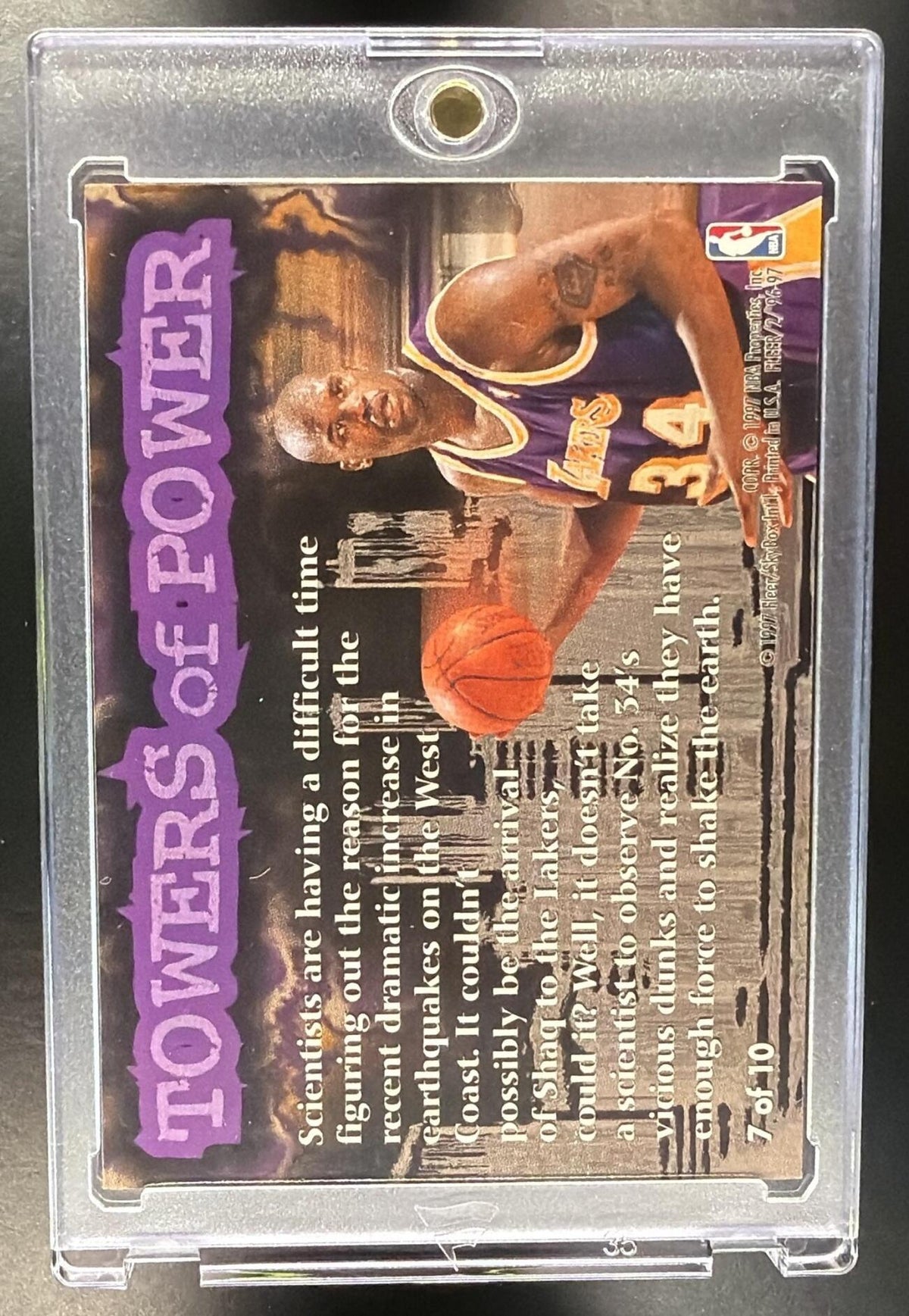 1996-97 Fleer Shaquille O'Neal #7 Towers of Power
