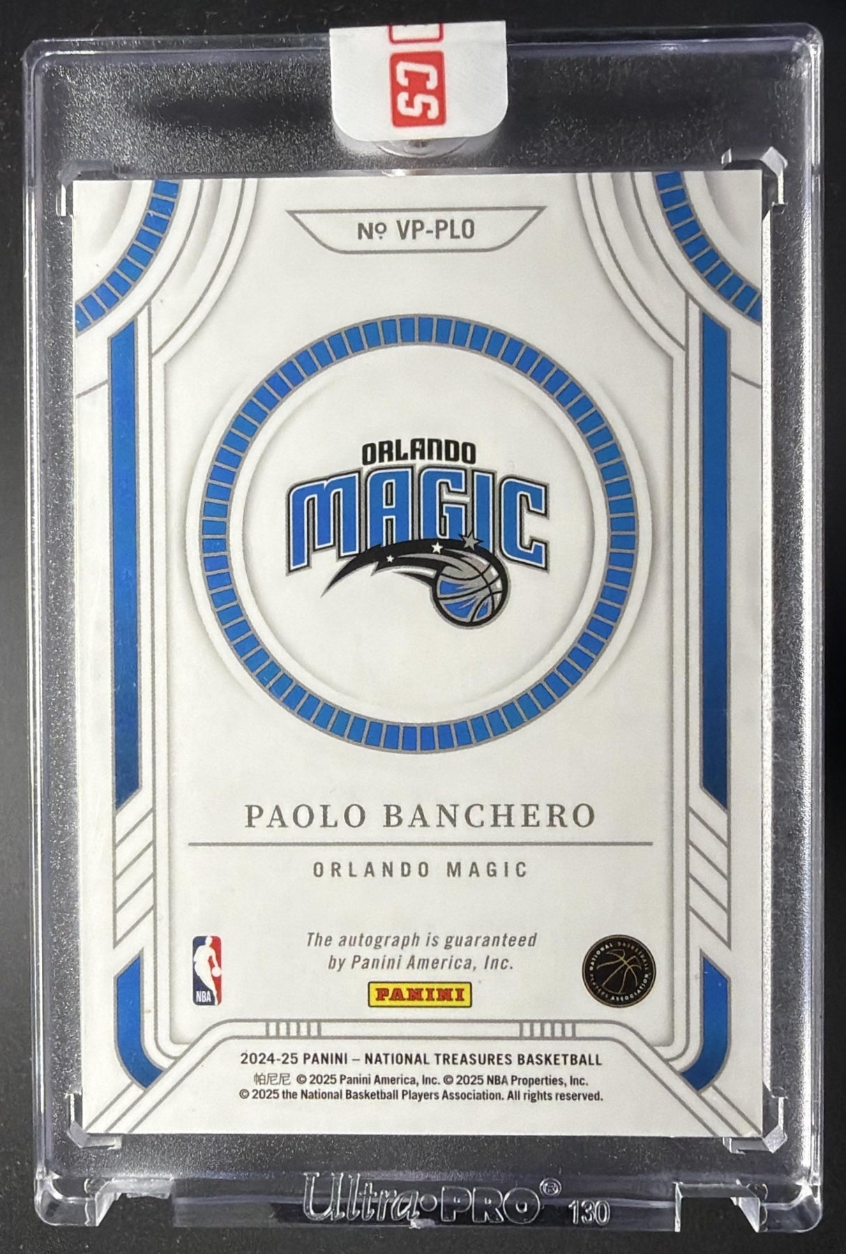 2024 Panini National Treasures Paolo Banchero #13 Viewpoint Signatures /25 Auto