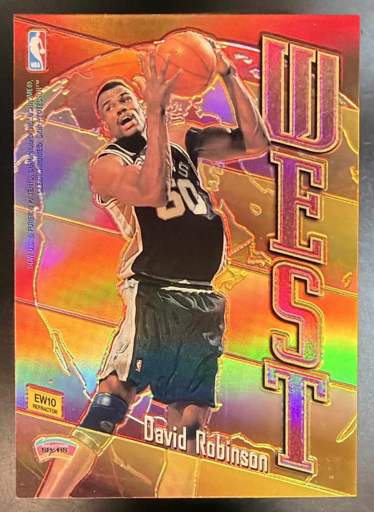 1998-99 Topps Patrick Ewing/David Robinson #EW10 East/West Refractor