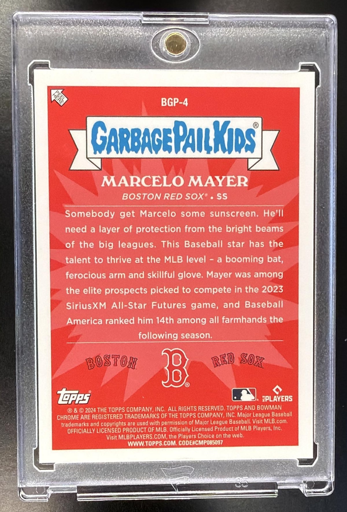 2024 Bowman Chrome Marcelo Mayer #BGP-4 GPK Garbage Pail Kids