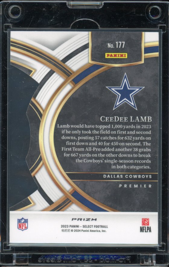 2023 Select Ceedee Lamb Zebra Die Cut SP