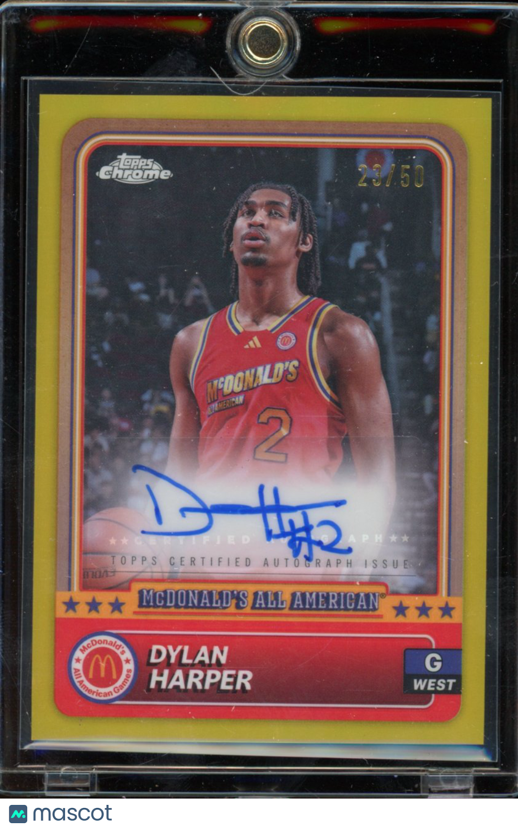 2024 Topps Mcdonalds Dylan Harper Gold /50 Auto