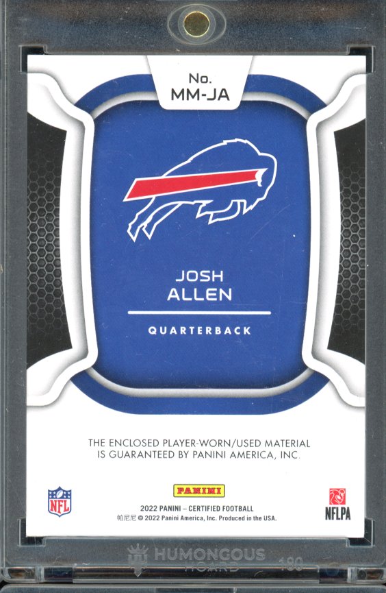 2022 Certified Josh Allen Teal Mirror Patch /15