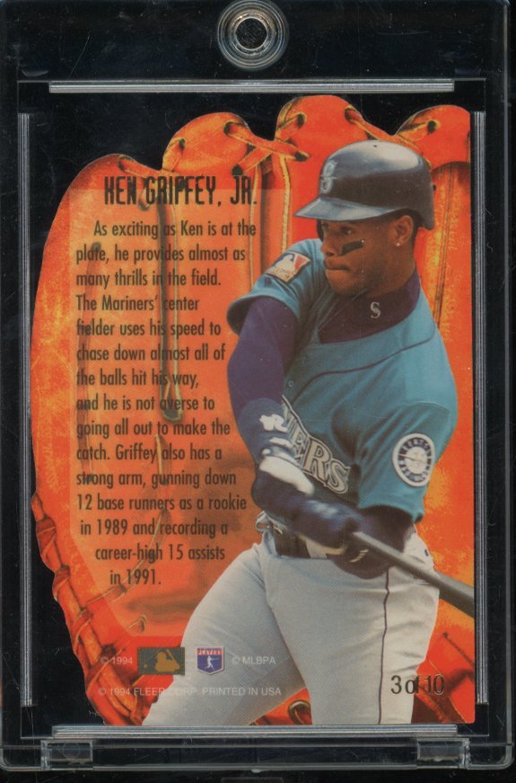 1994 Fleer Flair Ken Griffey Jr Hot Gloves