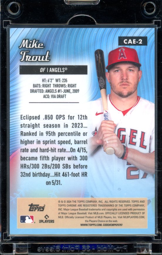 2024 Topps Chrome Mike Trout All Etch Red /5