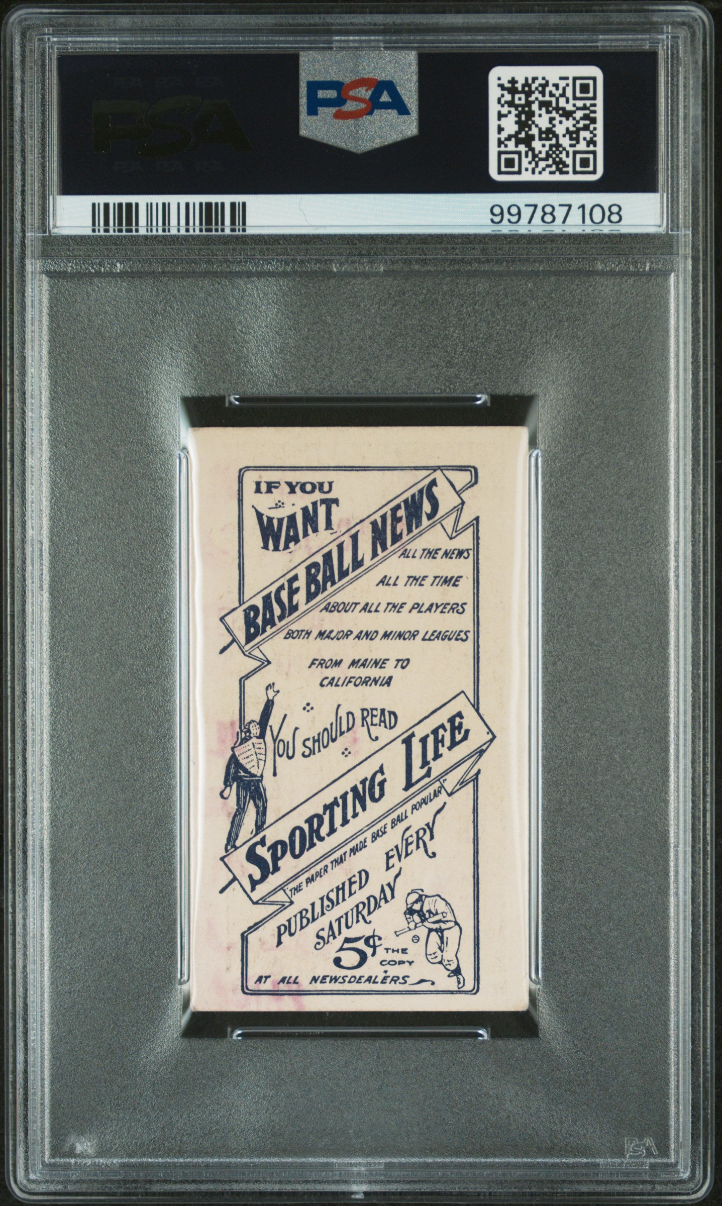 1911 M116 Sporting Life Wild Bill Donovan Pastel PSA 4(MK)