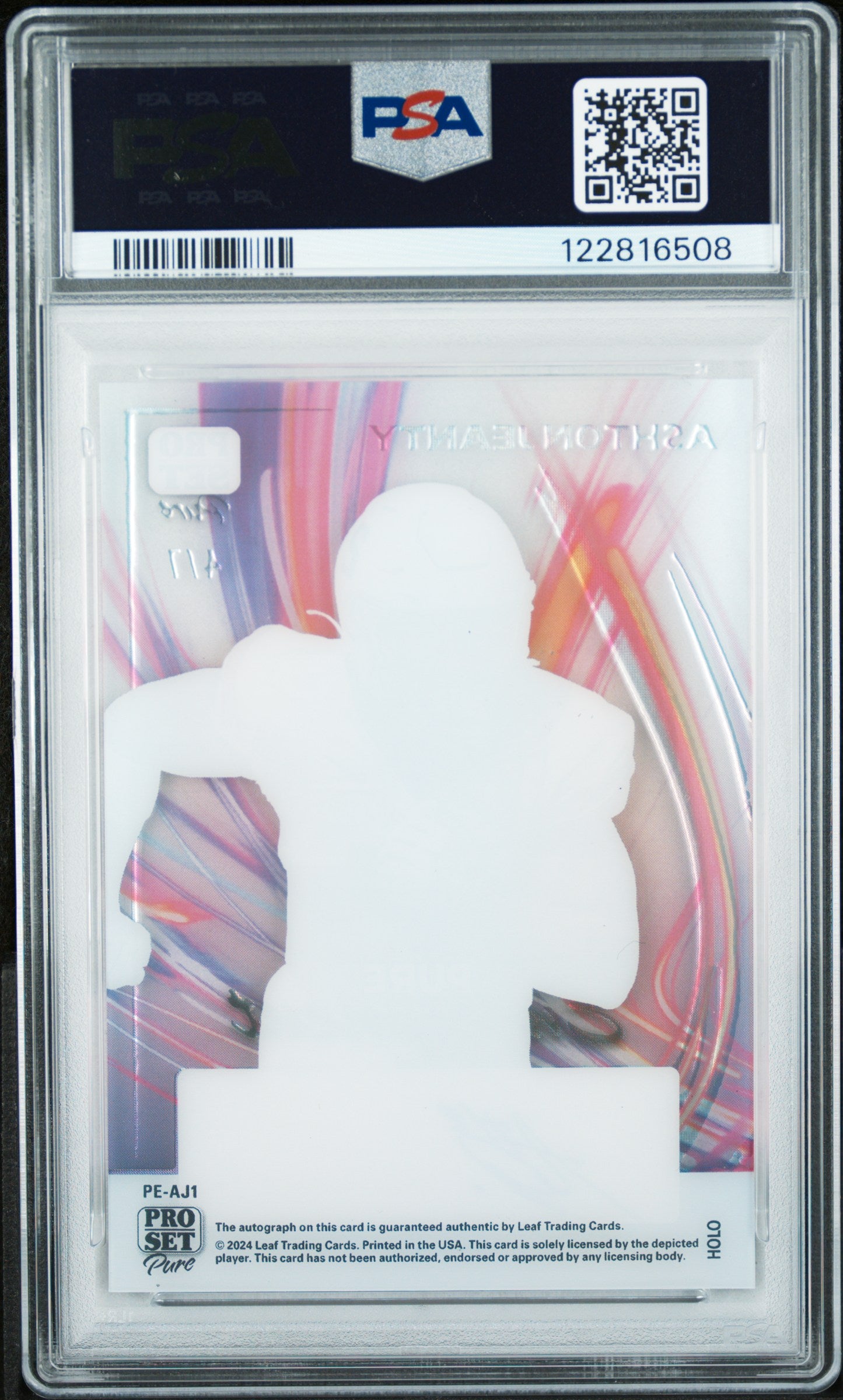 2024 Pro Set Ashton Jeanty /7 Auto PSA 9/10