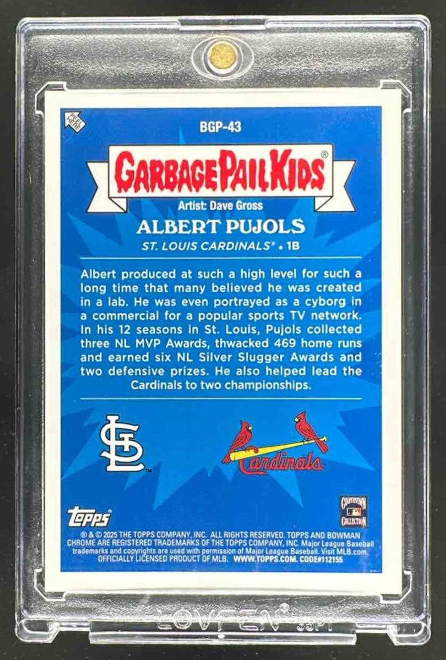 2025 Bowman Chrome Albert Pujols #BGP-43 GPK Cardinals