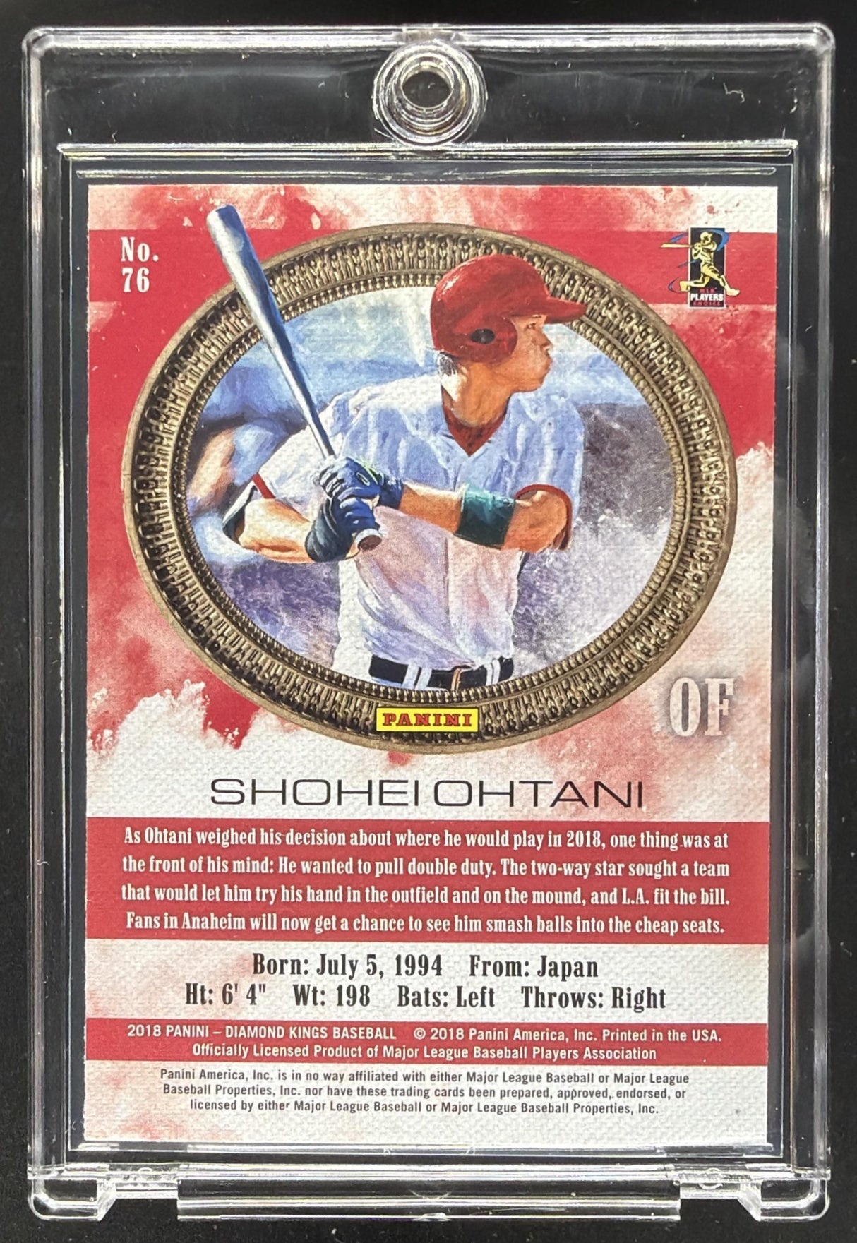2018 Panini Diamond Kings Shohei Ohtani #76 RC