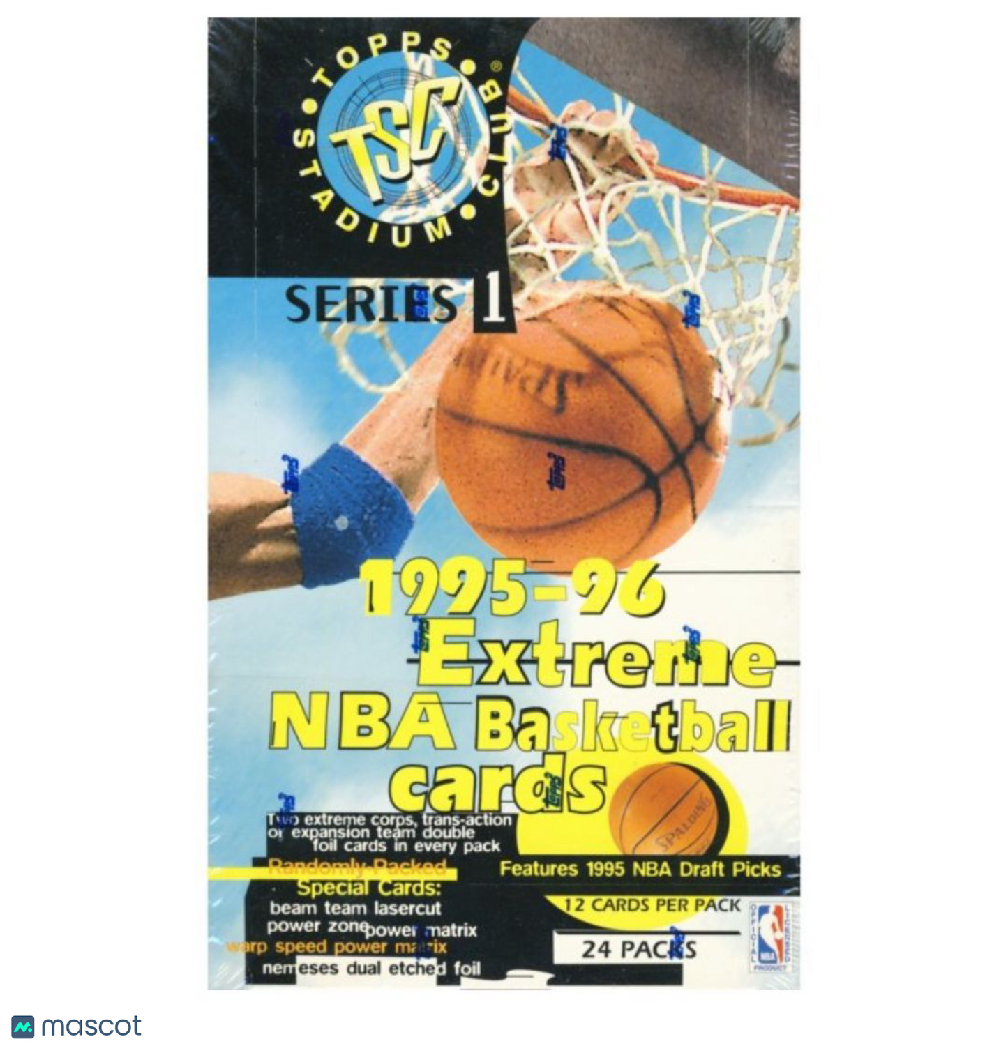 1995-96 Topps Stadium Club Series 1 Basketball Retail Box