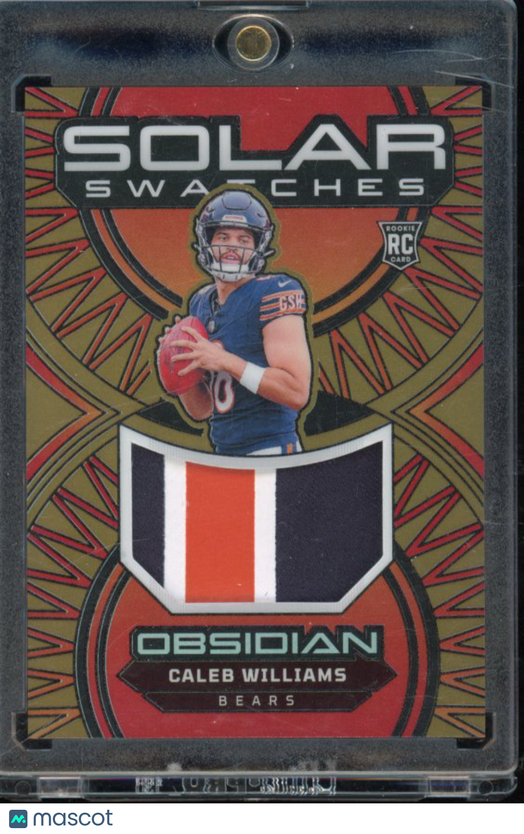 2024 Obsidian Caleb Williams Gold Solar Swatches /10 Patch