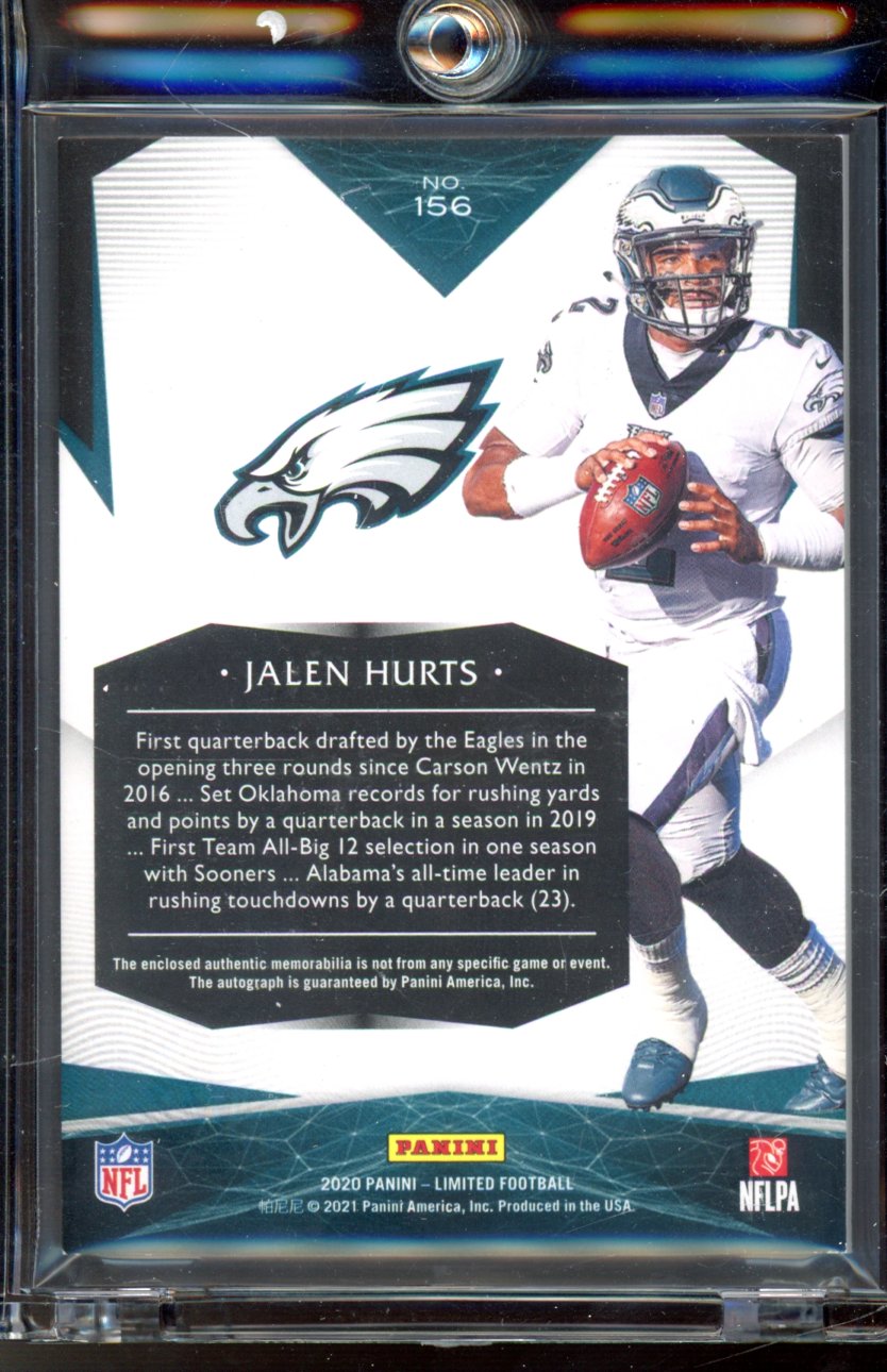 2020 Limited Jalen Hurts Rookie Patch Auto /49