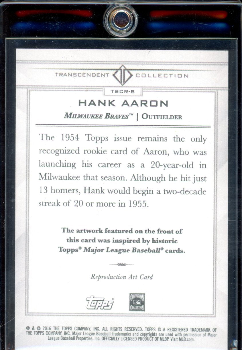 2016 Transcendent Hank Aaron Sketch 24/65