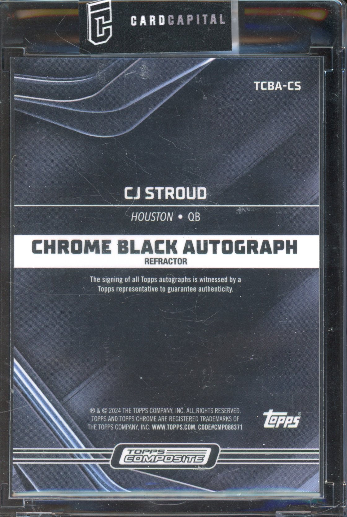 2023 Topps Composite CJ Stroud Chrome Black Auto 098/150 RC