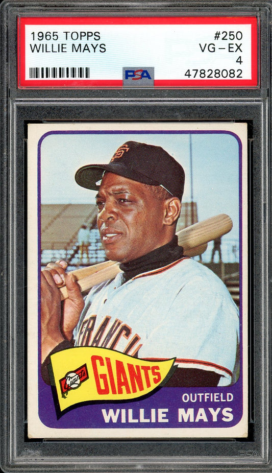 1965 Topps Willie Mays PSA 4