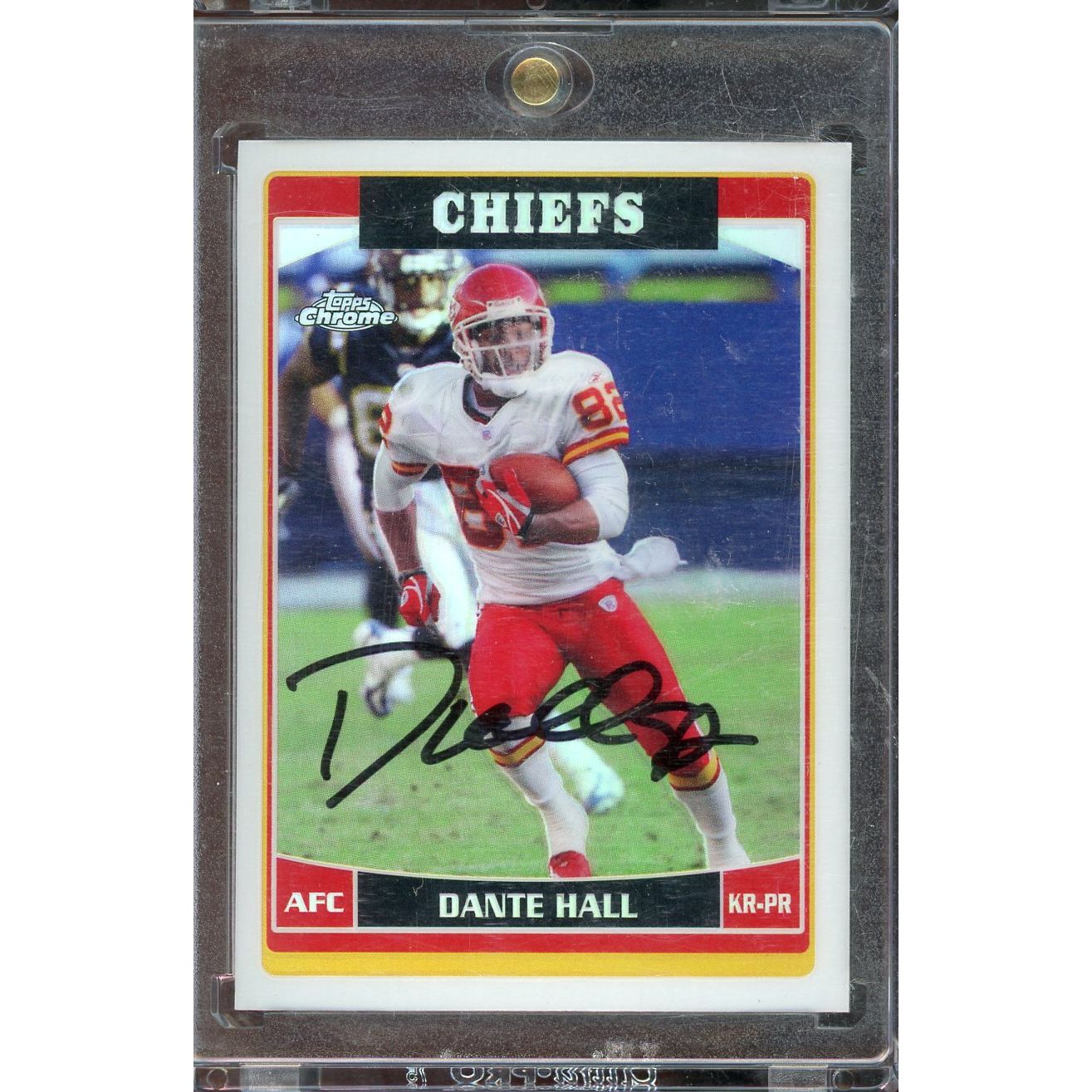 2006 Topps Chrome Dante Hall Refractor #119 IP Auto