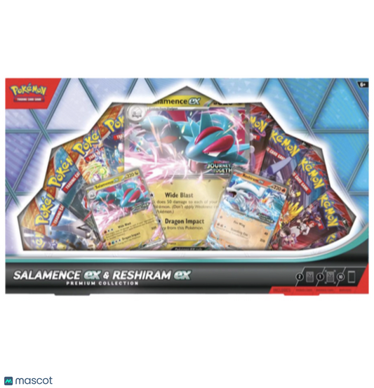 Pokemon Salamence & Reshiram EX Premium Collection Box