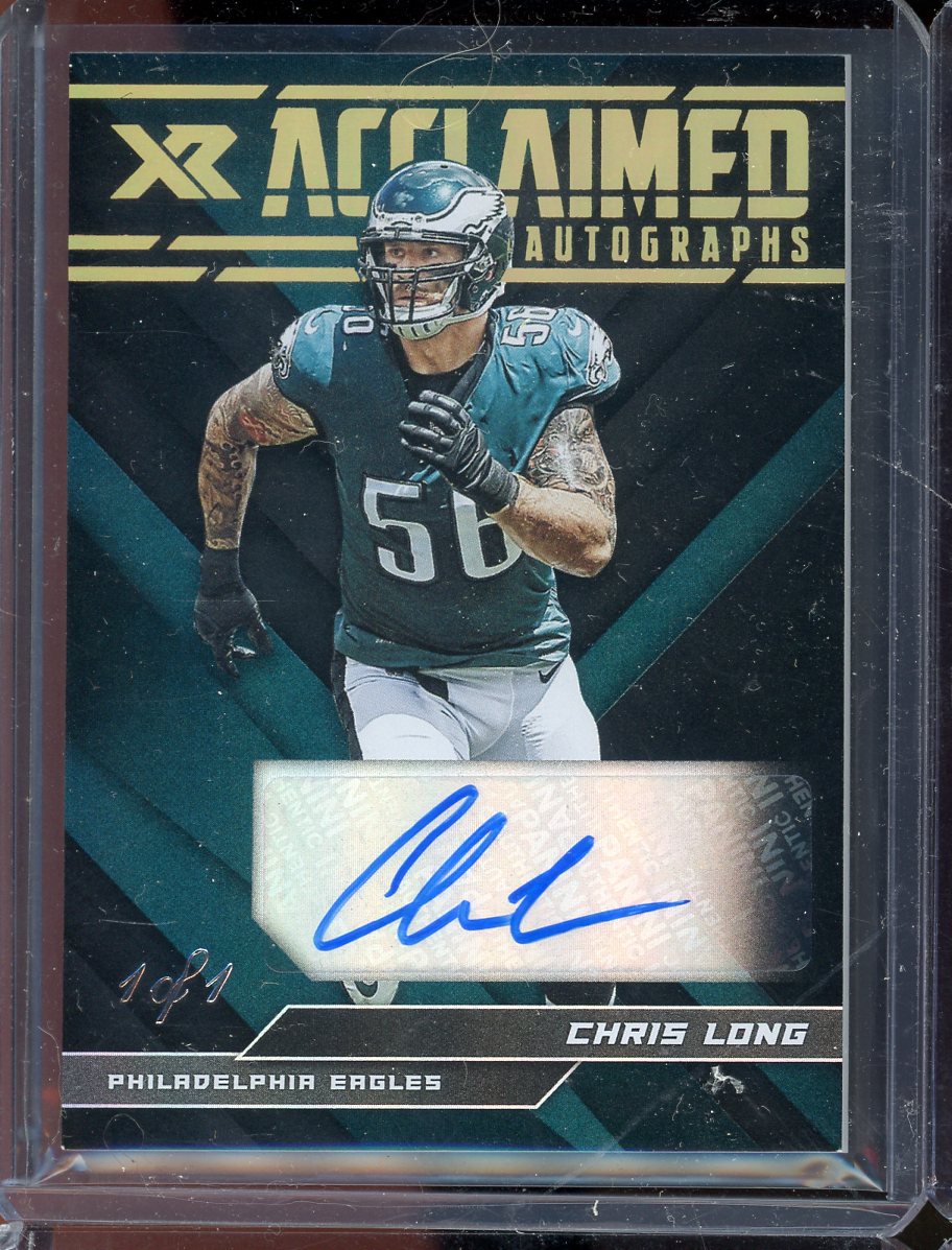 2019 XR Chris Long Acclaimed Auto #AA-CL 1/1