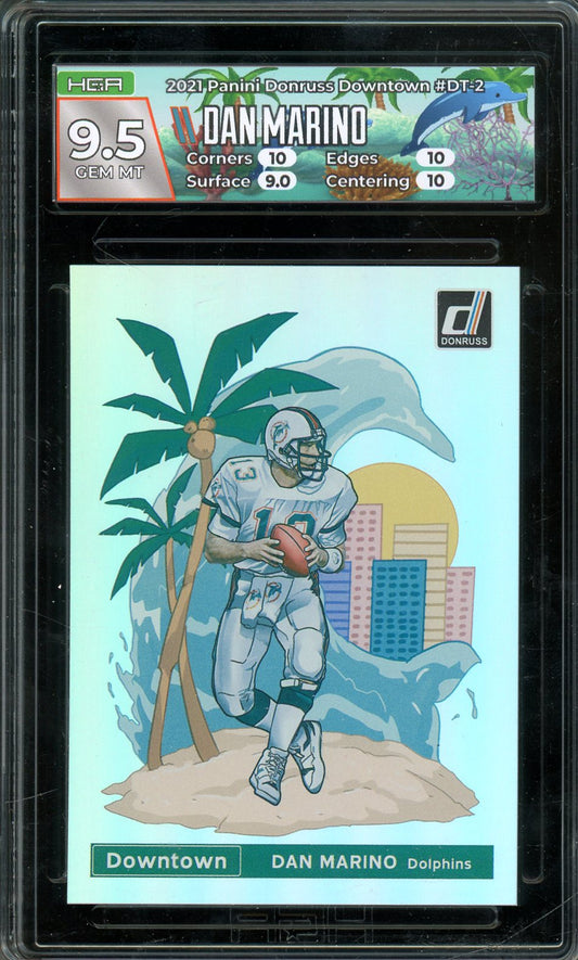 2021 Donruss Dan Marino Downtown HGA 9.5