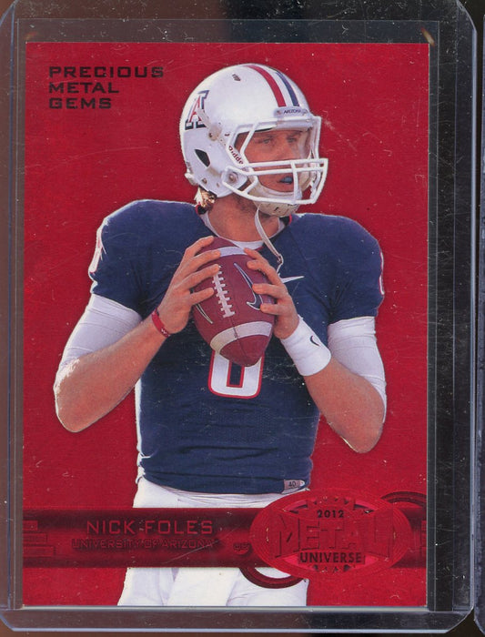 2012 Metal Universe Nick Foles Red PMG #M-51 /100 RC