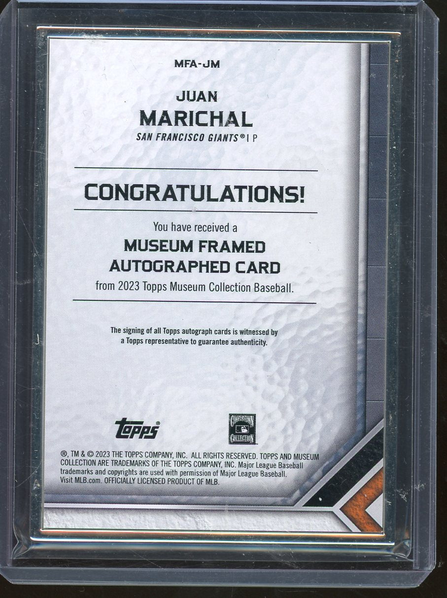 2023 Topps Museum Juan Marichal Silver Framed Silver Ink Auto #MFA-JM /15