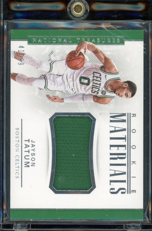 2017-18 National Treasures Jayson Tatum Rookie Patch /99