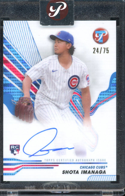 2024 Topps Pristine Shota Imanaga Blue Rookie Auto /75