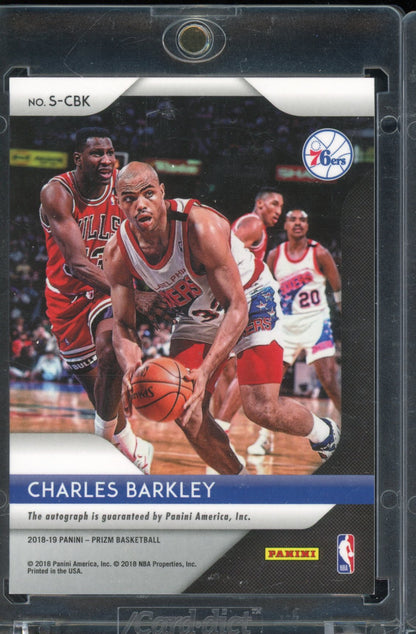 2018 Prizm Charles Barkley Auto ON CARD