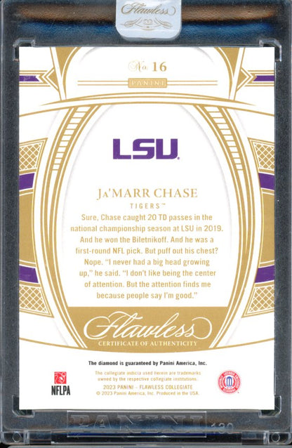 2023 Flawless Ja'Marr Chase Diamond Sealed /25