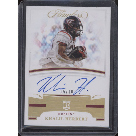 2021 Flawless Collegiate Khalil Herbert Auto Gold #RA-KH /10 RC