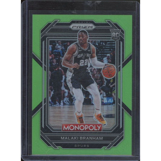 2022 Prizm Monopoly Malaki Branham Neon Green #81 /10 RC