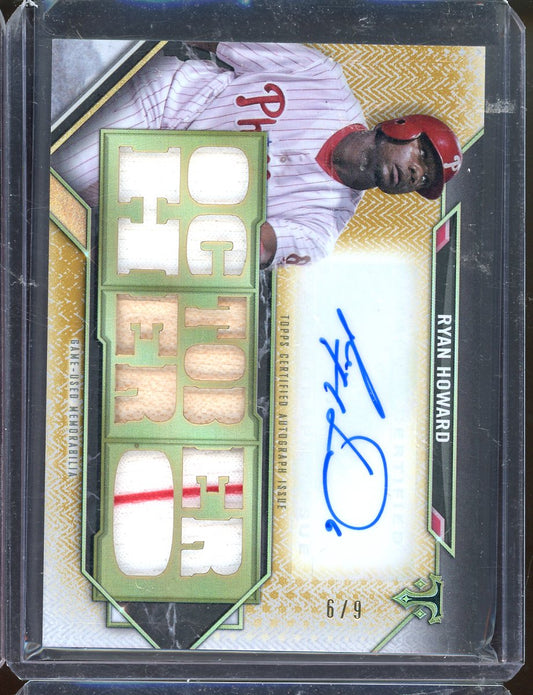 2021 Triple Threads Ryan Howard Triple Patch Auto #TTAR-RYN2 /9