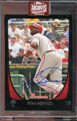 2023 Topps Archives Ryan Howard Auto #33 1/1 Encased