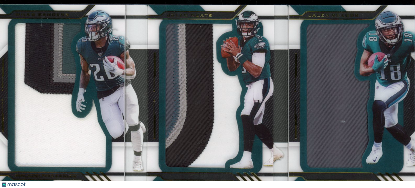 2020 Playbook Sanders Hurts Reagor Rookie Booklet /10