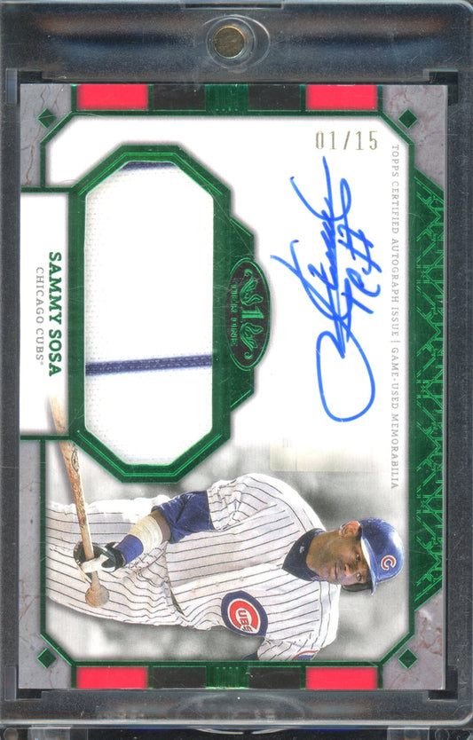 2024 Tier One Sammy Sosa Patch Auto /15