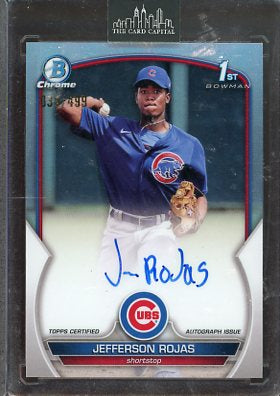 2023 Bowman Chrome Jefferson Rojas Refractor Auto #CPA-JR /499 Bowman 1st