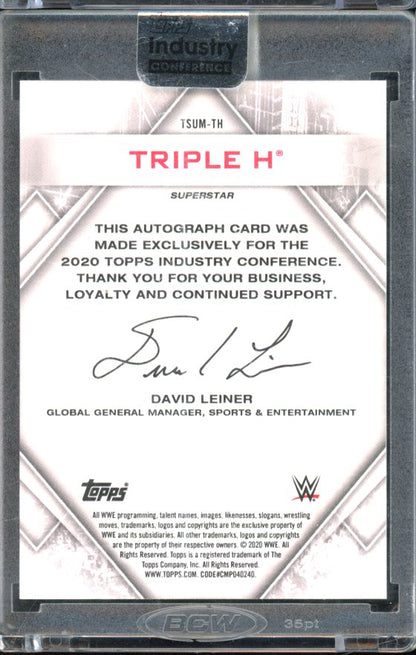 2020 Topps Industry Conference Triple H Auto 1/1