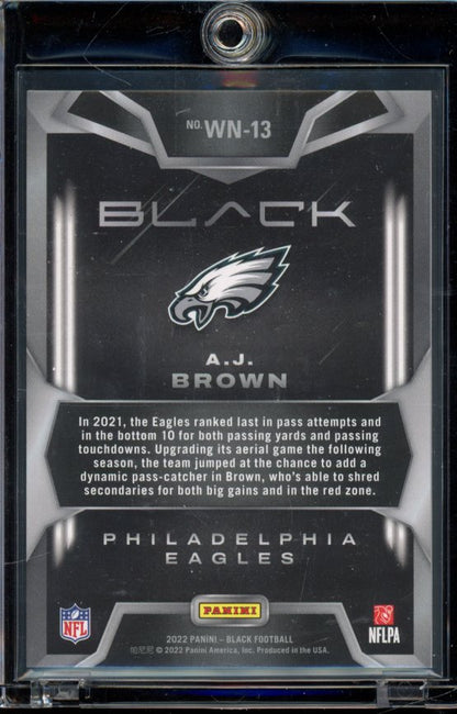 2022 Panini Black A.J. Brown White Night Sp