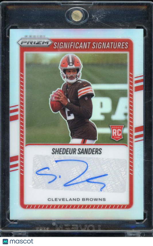 2025 Prizm Shedeur Sanders Silver Rookie Auto