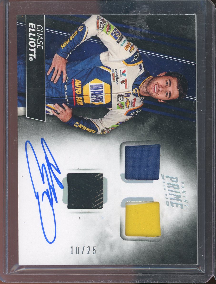 2018 Toppe Prime Chase Elliott Triple Relic Auto #TMA-CE /25