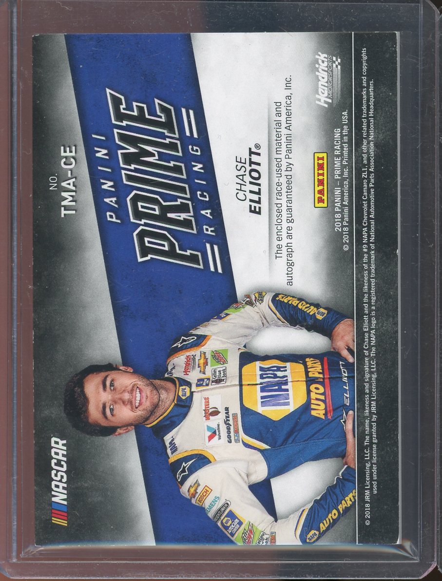 2018 Toppe Prime Chase Elliott Triple Relic Auto #TMA-CE /25